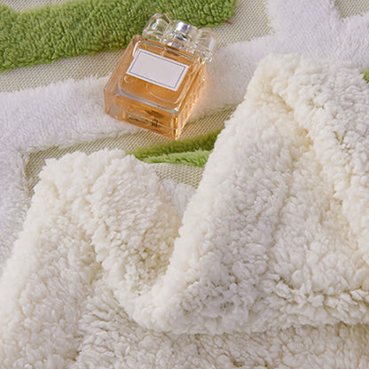 Coperta in jacquard Sherpa con motivo geometrico - image 9