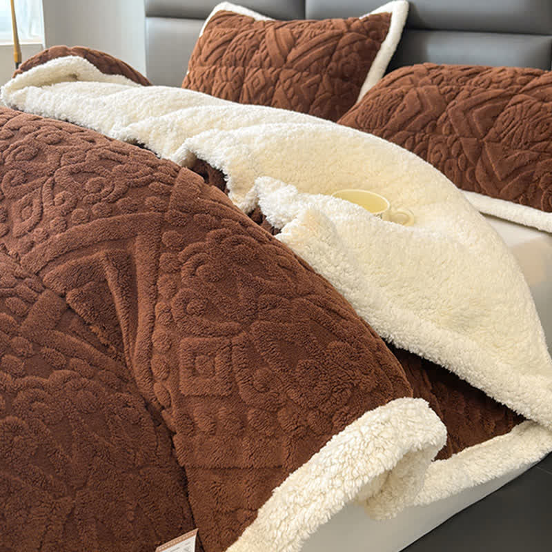 Coperta copripiumino floreale di lusso - image 3