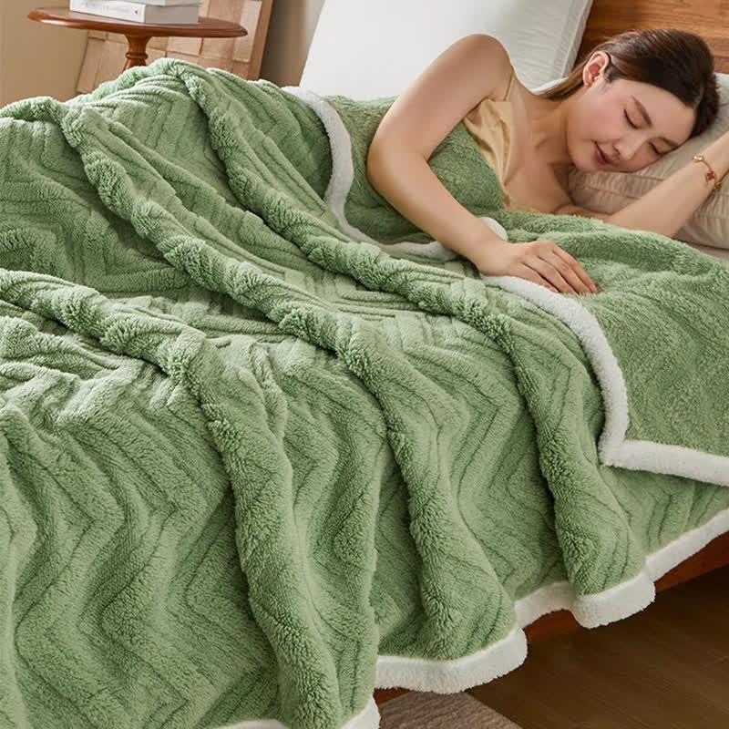 Coperta calda moderna in jacquard a zigzag - image 5