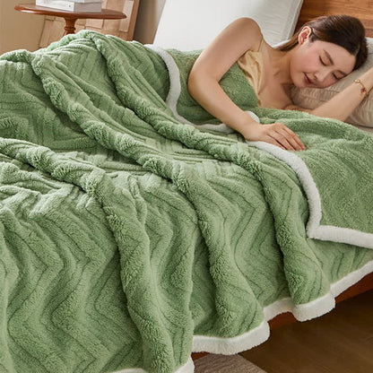 Coperta calda moderna in jacquard a zigzag - image 5