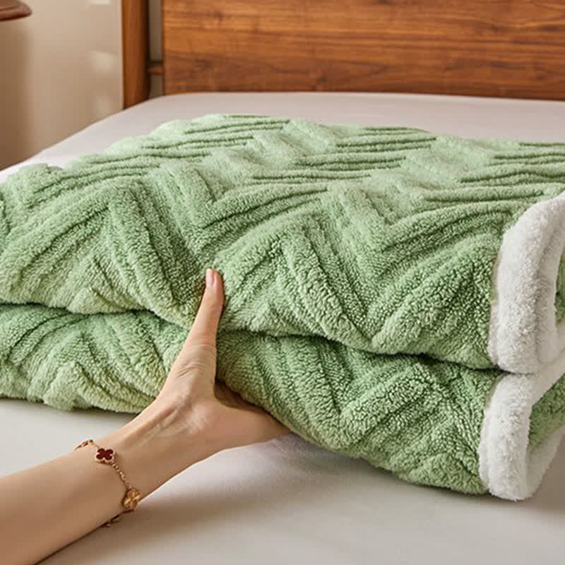 Coperta calda moderna in jacquard a zigzag - image 9