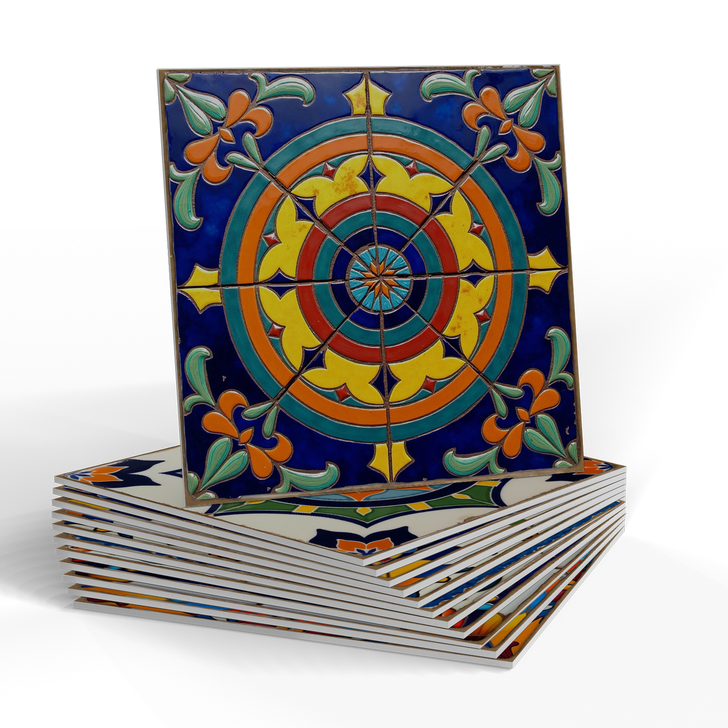 Adesivi murali in piastrelle Talavera colorate in schiuma PET - image 8