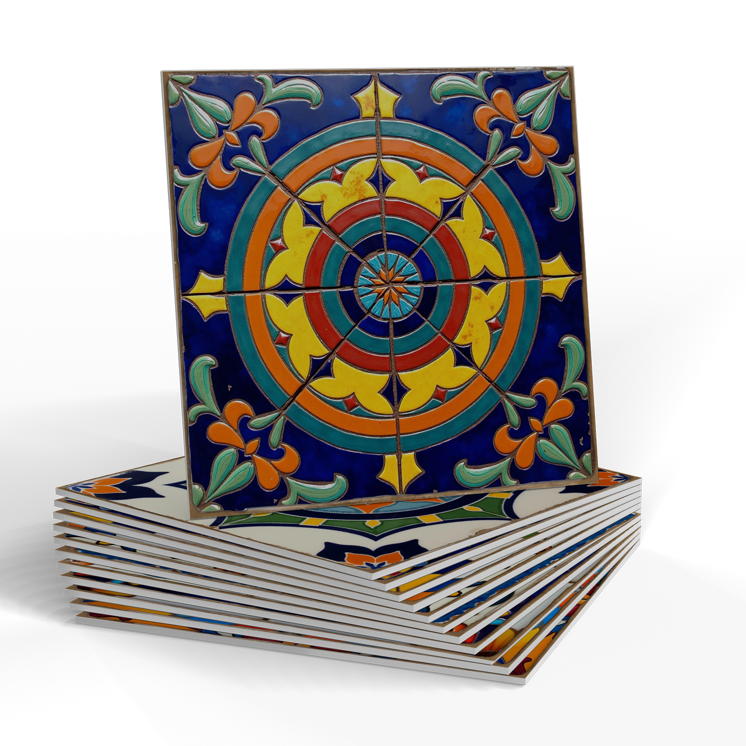 Adesivi murali in piastrelle Talavera colorate in schiuma PET - image 8