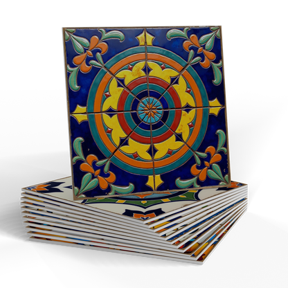 Adesivi murali in piastrelle Talavera colorate in schiuma PET - image 8