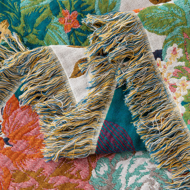 Trapunta con nappe in cotone naturale Wonderland Flower - image 6