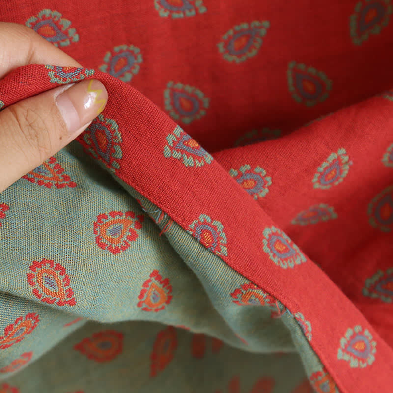 Pigiama in garza di cotone jacquard ispirato al Paisley - image 9