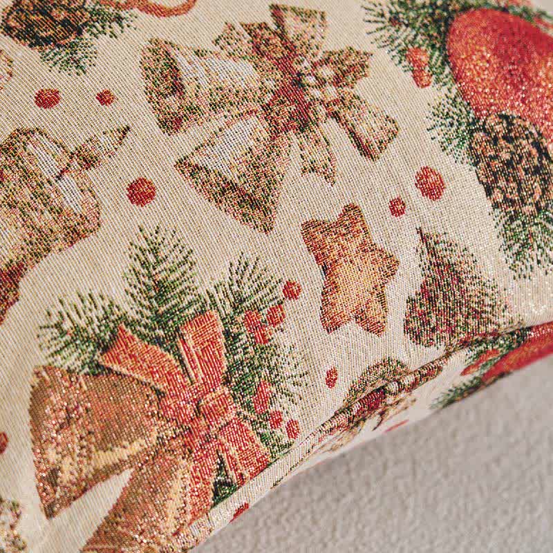 Cuscino jacquard con sfera di cristallo natalizia - image 2