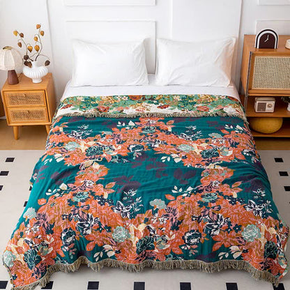 Trapunta con nappe in cotone naturale Wonderland Flower - image 1