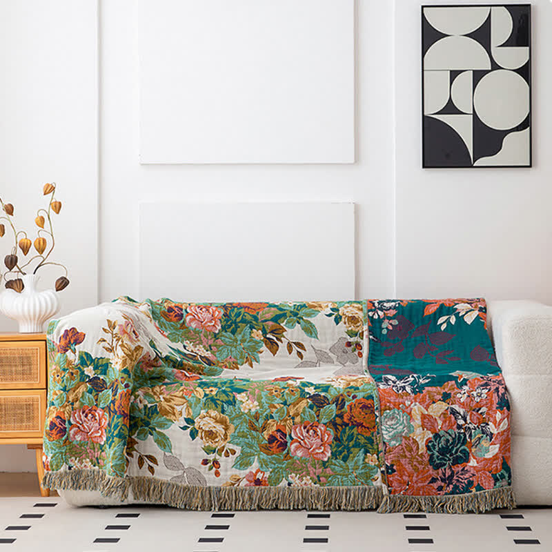 Trapunta con nappe in cotone naturale Wonderland Flower - image 4