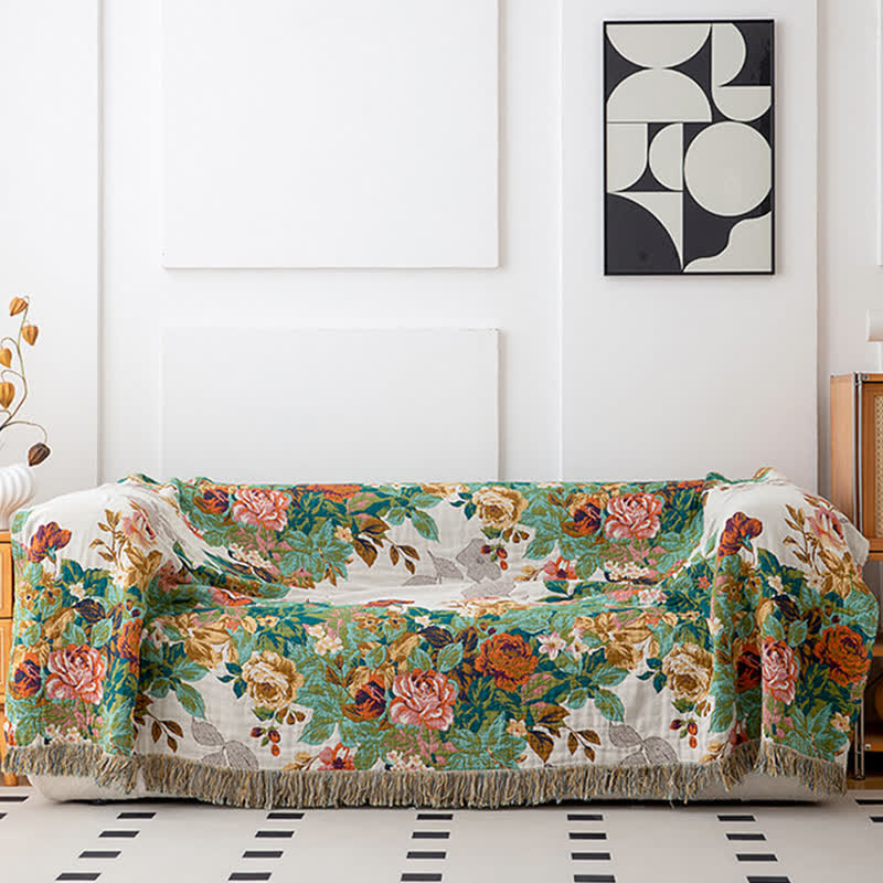 Trapunta con nappe in cotone naturale Wonderland Flower - image 3