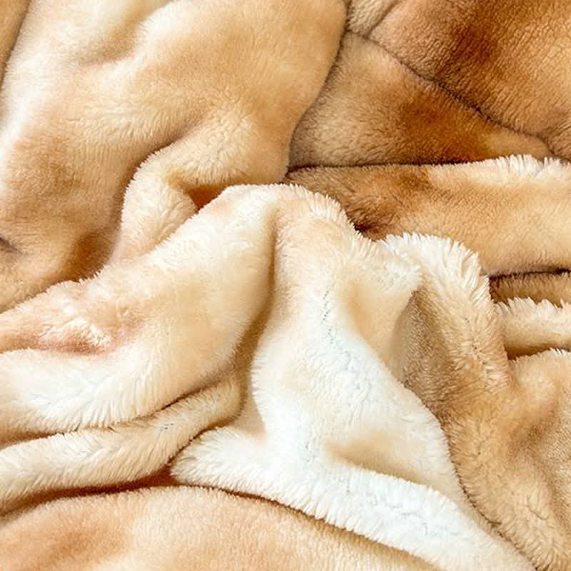Coperte calde in sherpa con colori sfumati e soffici - image 14
