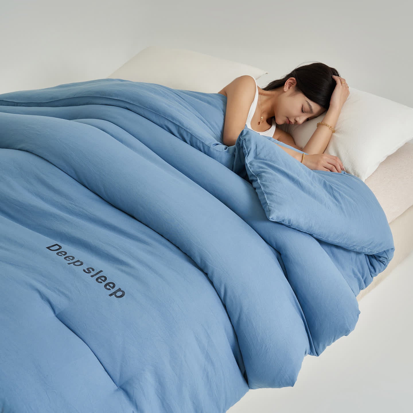 Piumino stampato con lettera Deep Sleep - Lago Blu - Matrimoniale Grande - image 13