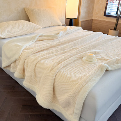 Coperta reversibile in caldo Sherpa - Beige - 2 federe - 48cm x 74cm - image 13