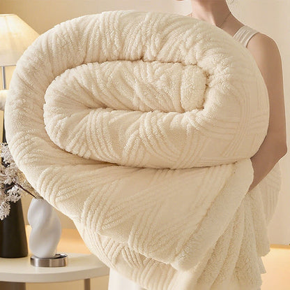 Coperta calda con trama a rombi a righe - Beige - 2 federe - 48cm x 74cm - image 11