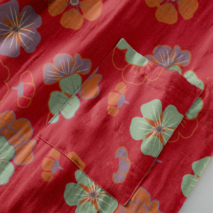 Kimono in garza di cotone con fiori di prugna - image 6