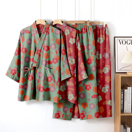 Completo da salotto in kimono di cotone Plum Blossom - image 0