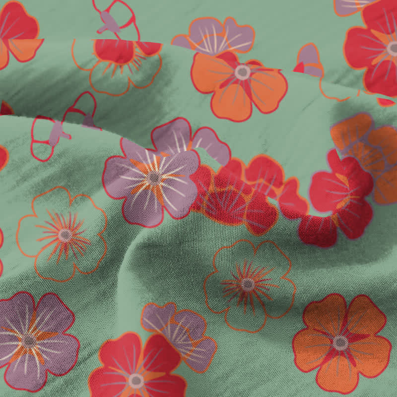 Copriletto in cotone biologico Plum Blossom - image 3