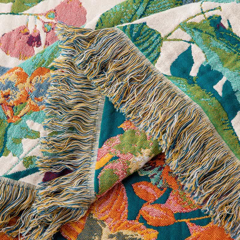 Trapunta con nappe in garza di cotone Flourish Flower - image 6