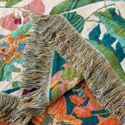 Trapunta con nappe in garza di cotone Flourish Flower - image 6