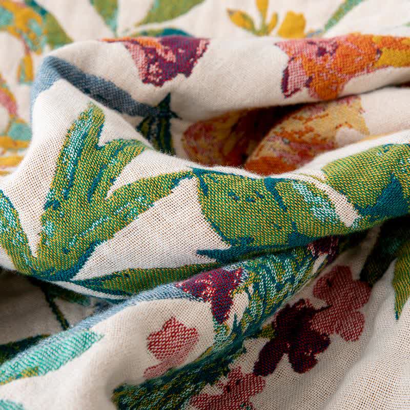 Trapunta con nappe in garza di cotone Flourish Flower - image 5