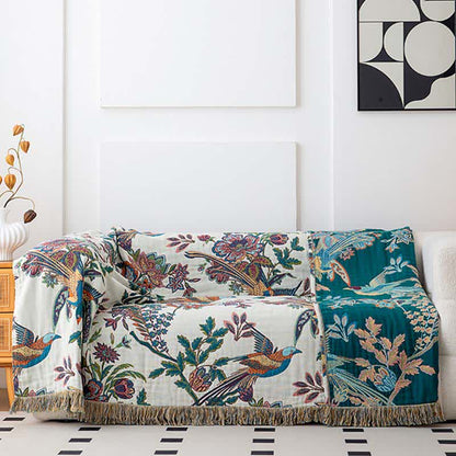 Trapunta con nappe in garza di cotone Flying Bird - image 3