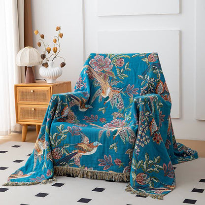 Trapunta con nappe in garza di cotone Flying Bird - image 7