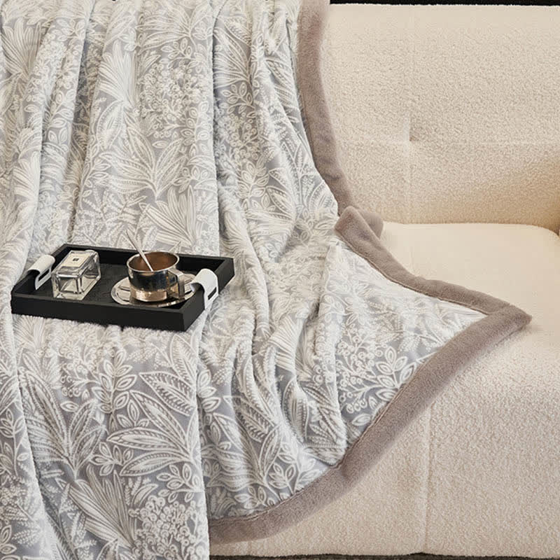 Coperta calda con texture floreale a forma di foglia - image 9