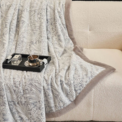 Coperta calda con texture floreale a forma di foglia - image 9