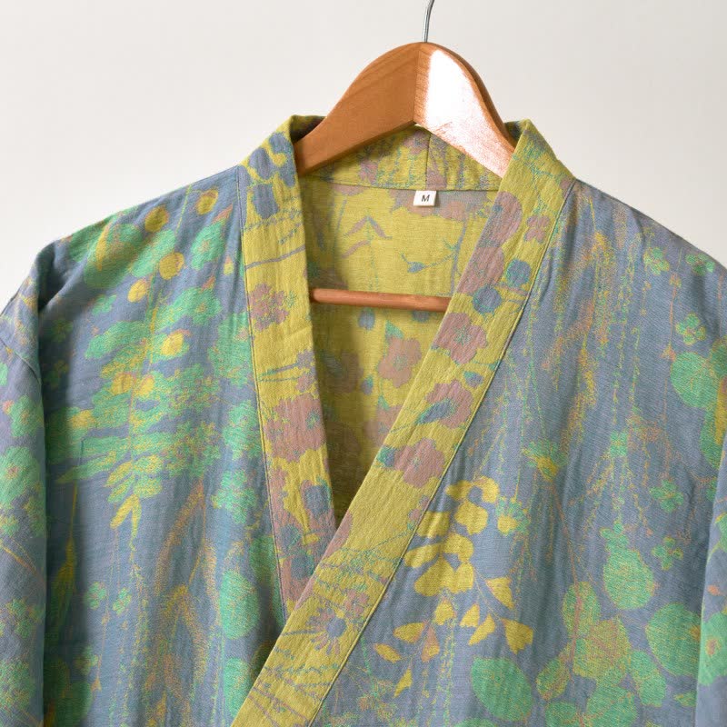 Kimono in garza di cotone biologico Lotus - image 3