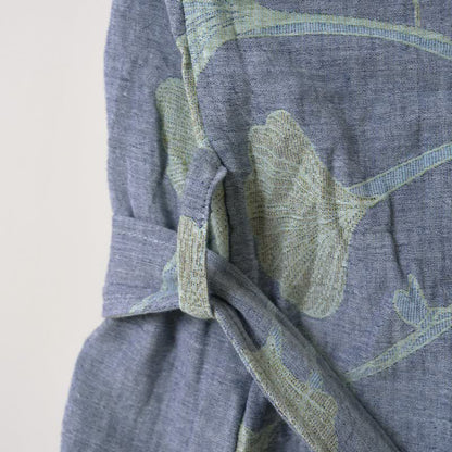 Kimono in cotone biologico con foglie di ginkgo - image 8