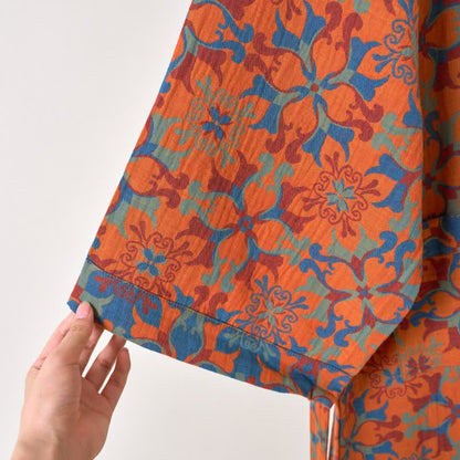 Kimono in cotone con motivo geometrico retrò - image 13