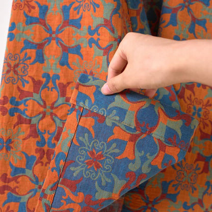Kimono in cotone con motivo geometrico retrò - image 17