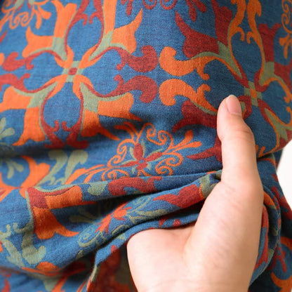 Kimono in cotone con motivo geometrico retrò - image 9