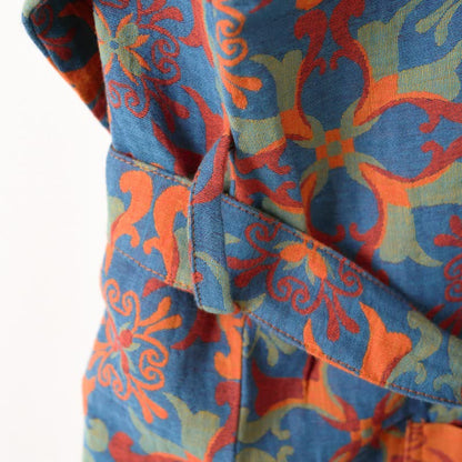 Kimono in cotone con motivo geometrico retrò - image 7