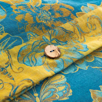 Set di biancheria da letto in garza di cotone con farfalle floreali (4 pezzi) - image 4