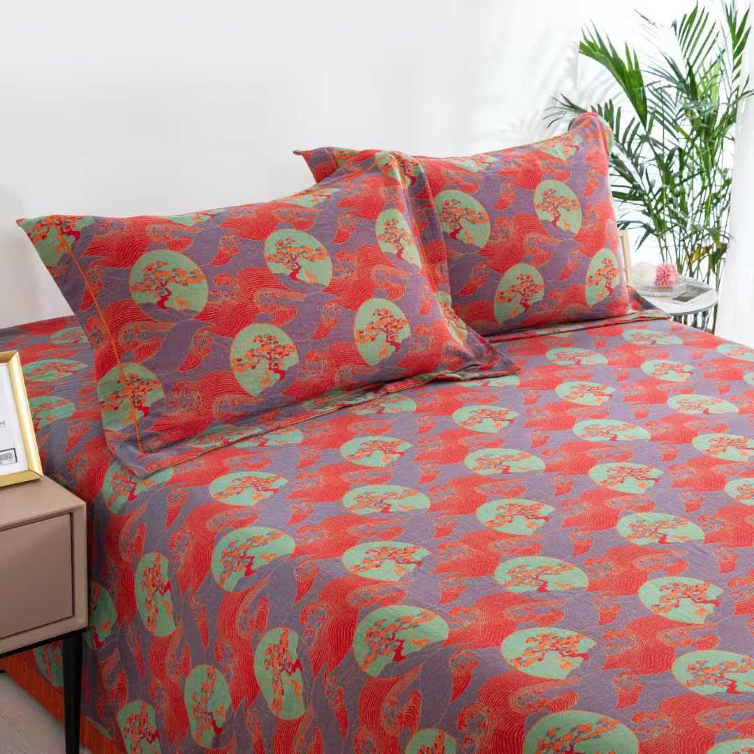 Set di biancheria da letto in cotone Oriental Sea Moon (4 pezzi) - image 3