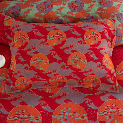 Set di biancheria da letto in cotone Oriental Sea Moon (4 pezzi) - image 8