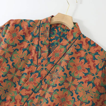 Completo da salotto in kimono di cotone con motivo geometrico - image 6