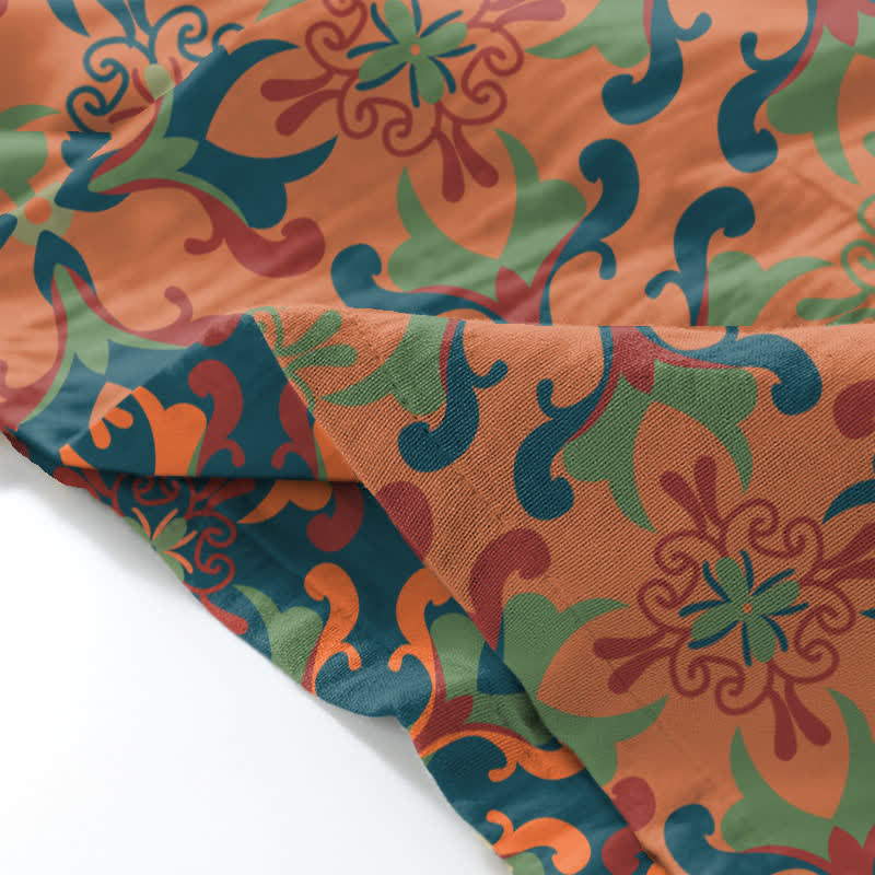 Completo da salotto in kimono di cotone con motivo geometrico - image 7