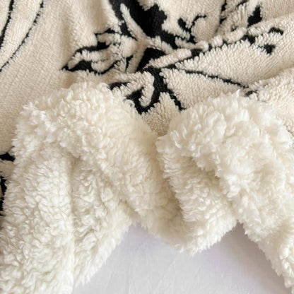 Coperta jacquard con motivo a farfalla e albero - image 16