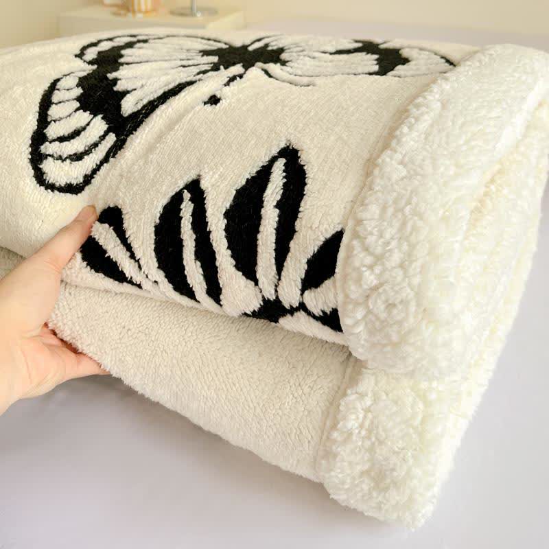 Coperta jacquard con motivo a farfalla e albero - image 11