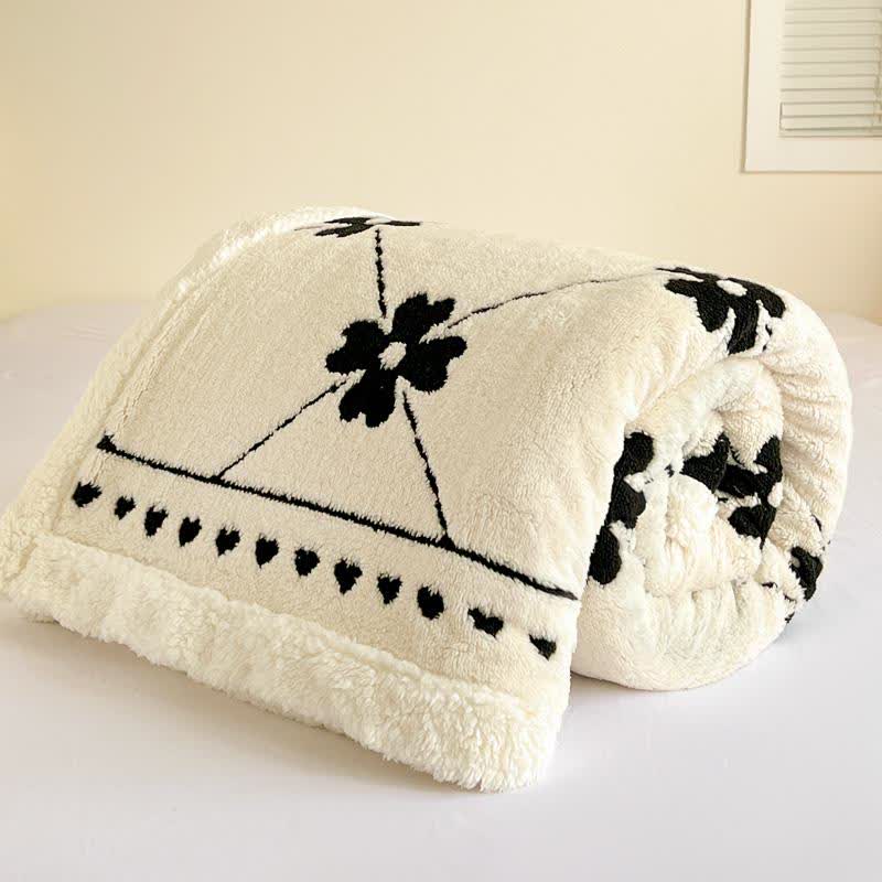 Coperta a quadri con fiori a rombi - image 9
