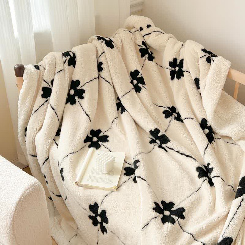 Coperta a quadri con fiori a rombi - image 12