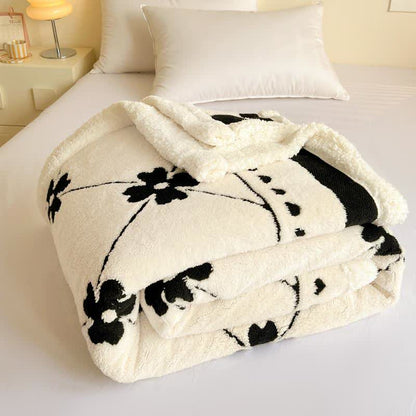Coperta a quadri con fiori a rombi - image 8
