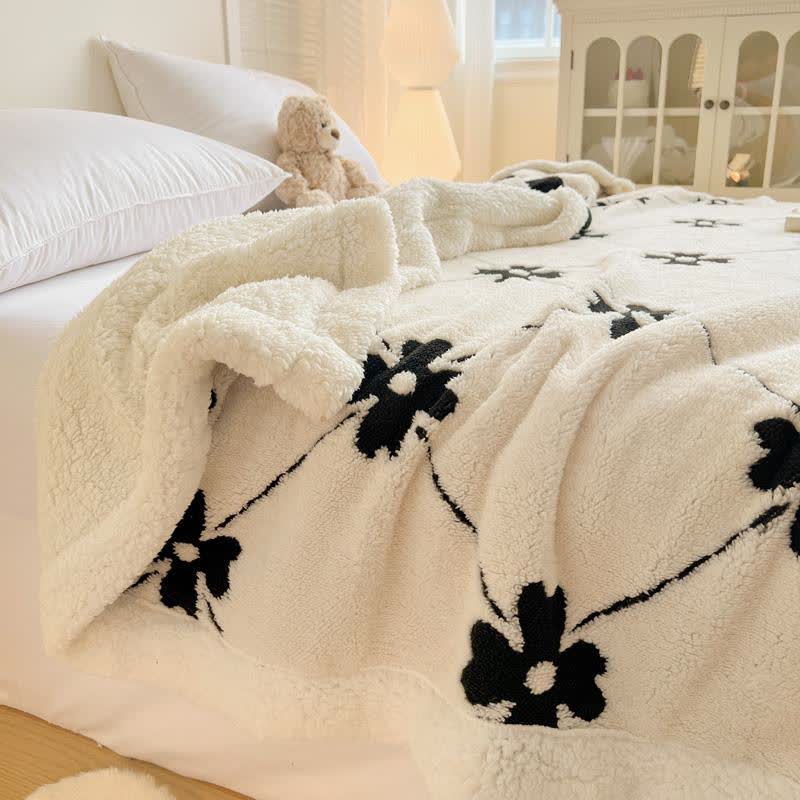 Coperta a quadri con fiori a rombi - image 5