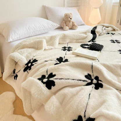Coperta a quadri con fiori a rombi - image 7