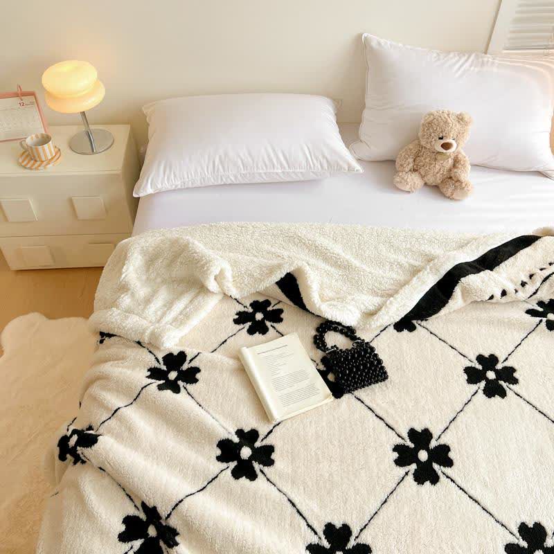 Coperta a quadri con fiori a rombi - image 4