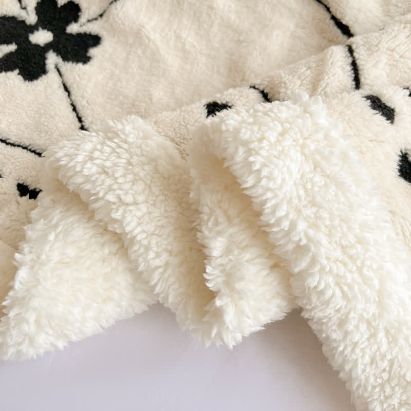 Coperta a quadri con fiori a rombi - image 15