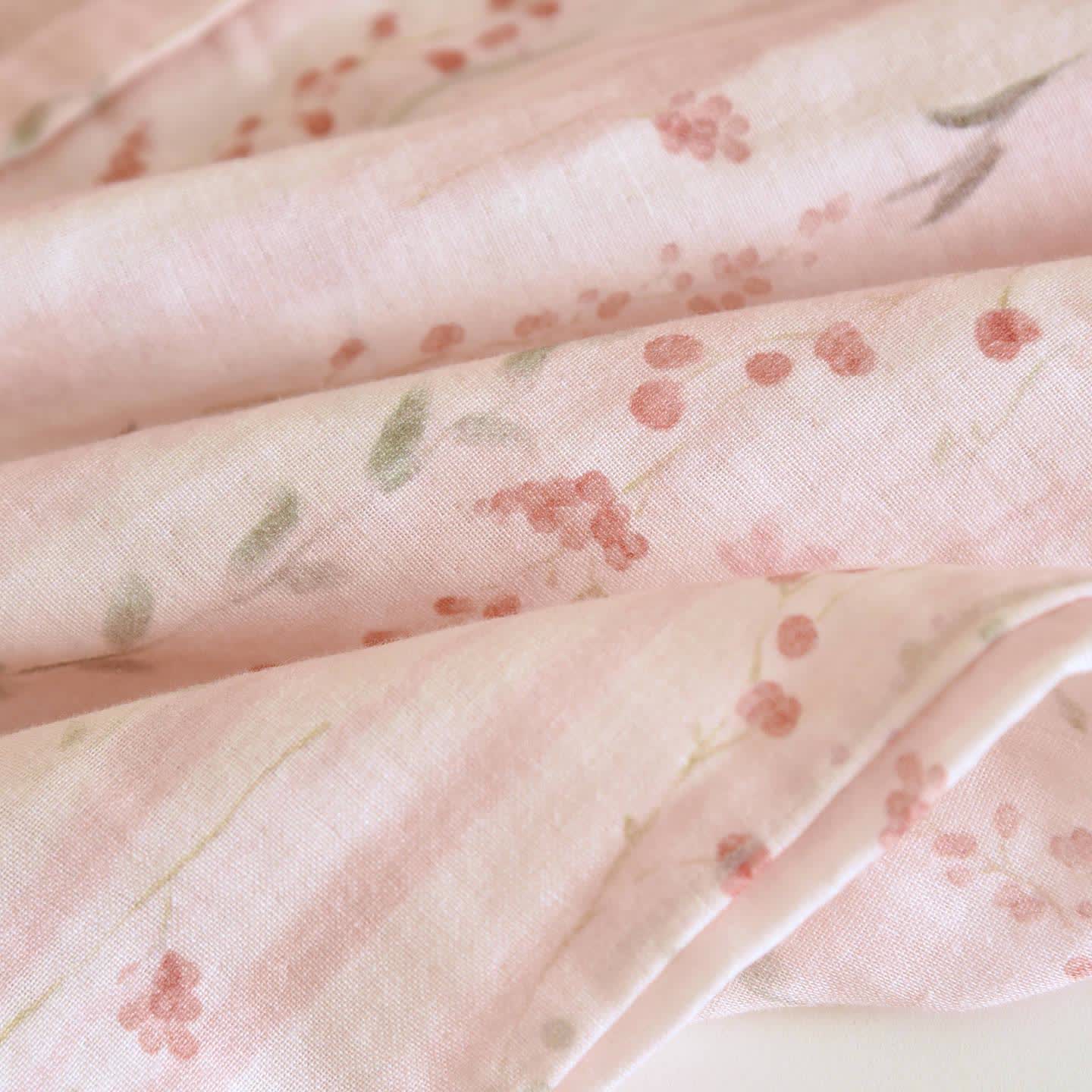 Completo da notte kimono floreale a righe rosa - image 12