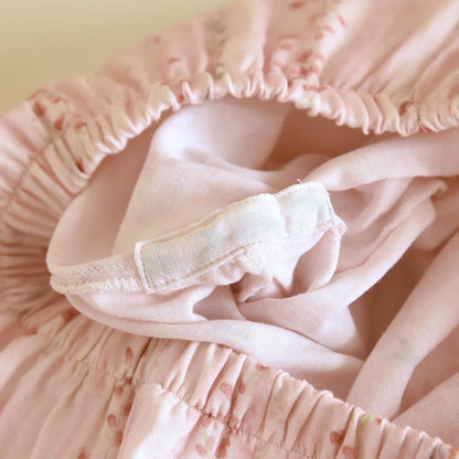Completo da notte kimono floreale a righe rosa - image 10